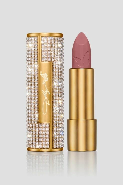 Dolly Beauty Heaven's Kiss Lipstick - Hydrating, Lightweight Pigmented Women's Lipstick - Vegan & Paraben Free - Satin Finish - Rosebud