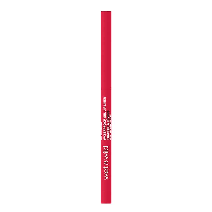 wet n wild Perfect Pout Matte Retractable Gel Lip Liner Pencil, Rich Creamy Long Lasting Color, Well-Defined and Flawless Application, Vegan & Cruelty-Free - Red The Scene