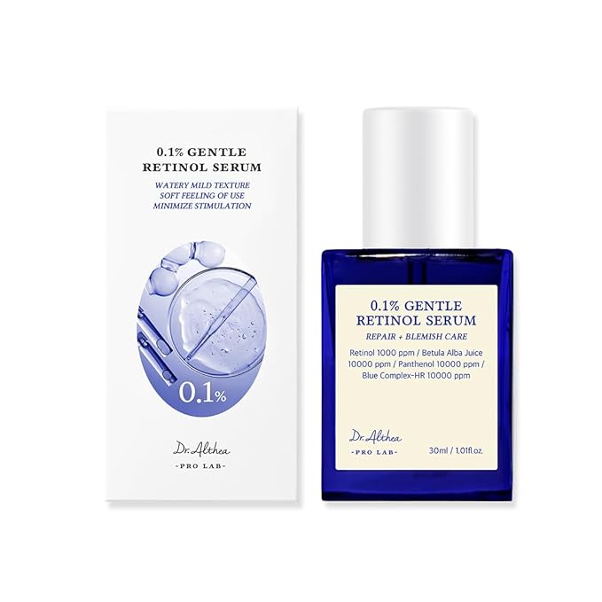 Dr.Althea 0.1% Gentle Retinol Serum | Helps Reduce Wrinkles, Fine Lines, and Signs of Aging | Gentle Skincare for Day & Night | Korean Vegan Skin Care for All Skin Types