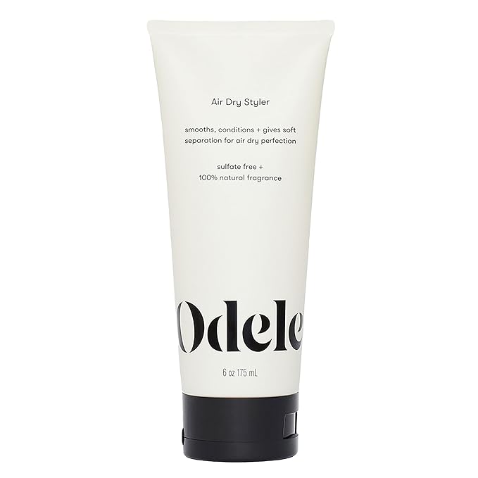 Odele Air Dry Styler, No-Heat Styling Gel to Smooth Frizz, Define and Condition Strands, for Straight, Wavy, and Curly Hair Types, 6 oz
