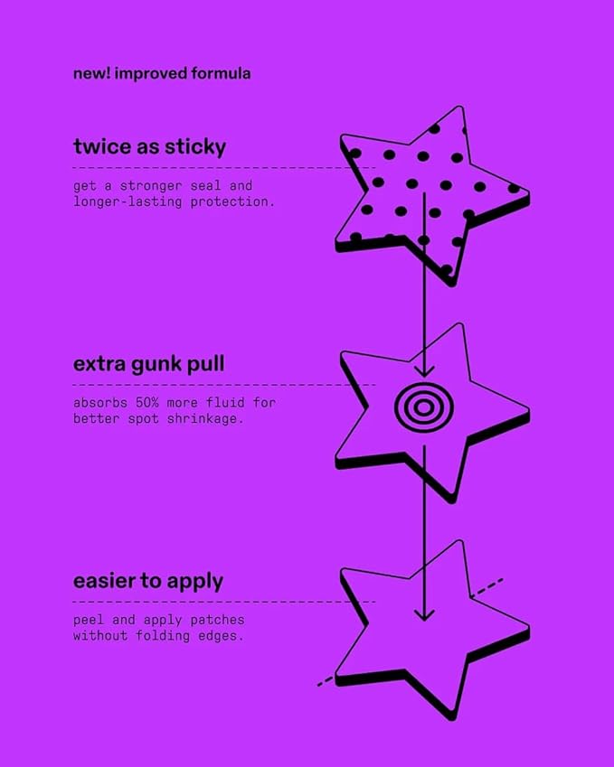 Starface Hydro-Star Black Pimple Patches BIG PACK, Hydrocolloid, Clinically Proven Spot Shrinking in 6 Hours, Absorb Fluid, Reduce Redness, Vegan, Cruelty-Free Skincare (96 Count)
