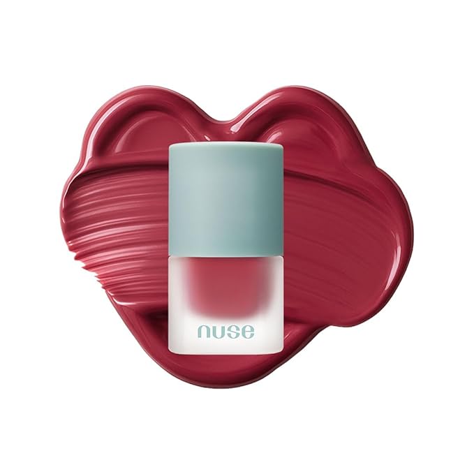 nuse Mousse Care Cheek - Liquid Blush for Cheeks | Soft Color, Matte Finish, Buildable & Watercolor Effect Blush for Natural Look | Vegan Makeup (06 Hearty)