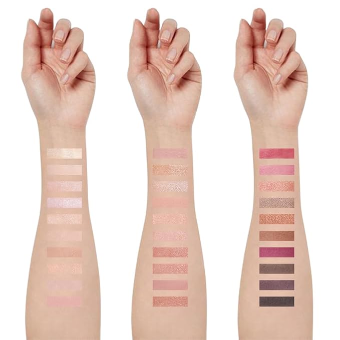 SUAKE 30 Colors Nude Champagne Gold Matte Shimmer Eyeshadow Palette with Brush for Eye Makeup,High Pigmented Pink Purple Brown Eye Shadow Primers Powder Palet de sombras de ojos-Big30