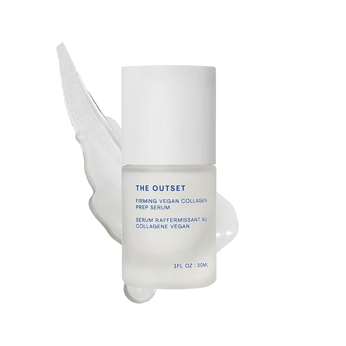 The Outset Vegan Collagen Face Serum, Hydrating & Plumping Facial Serum, Smooths Appearance of Fine Lines, Fragrance-Free, Vegan & Gluten-Free for All Skin Types - 1 fl oz