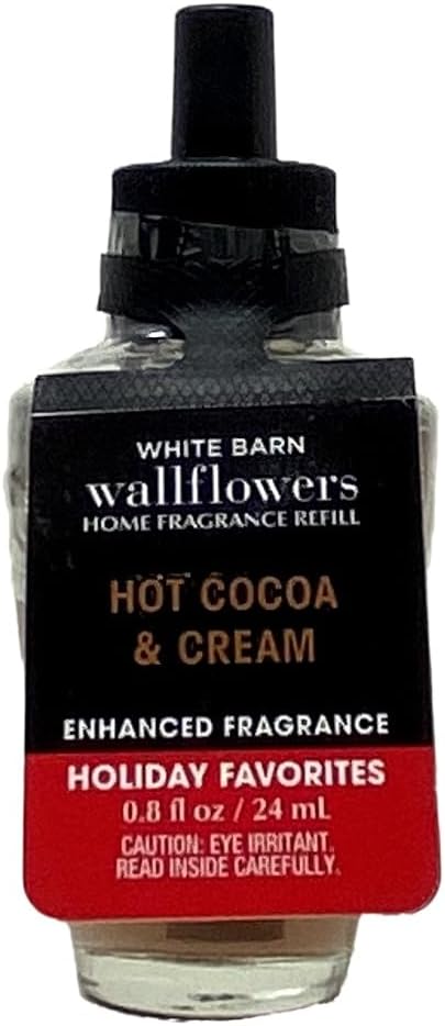 Bath and Body Works Hot Cocoa & Cream 4 Pack Wallflowers Home Fragrance Refills - Marbela Sample Soap