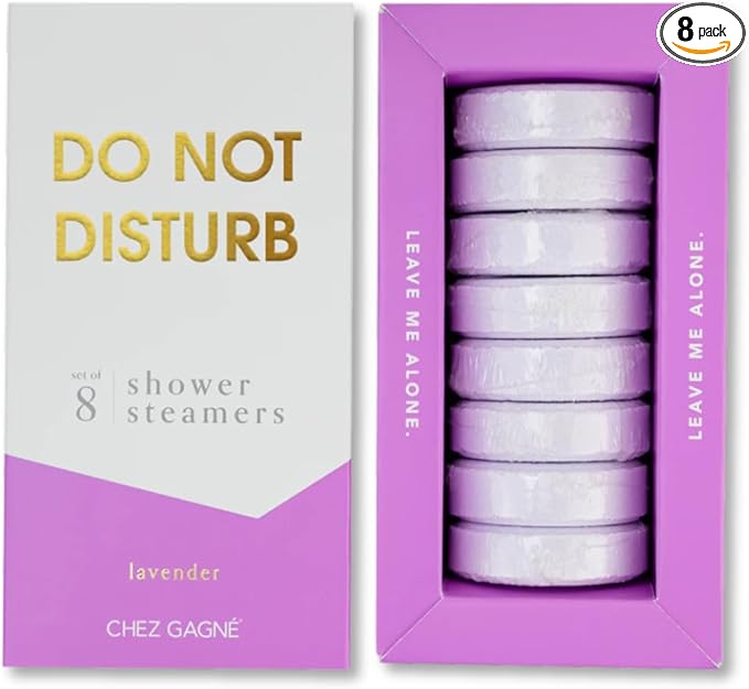 Aromatherapy Shower Steamers - Do Not Disturb - Lavender, Set of 8 - Vegan, Cruelty-Free, Made in USA - Paraben, Sulfate & Phthalate-Free - Relaxation Spa Gift