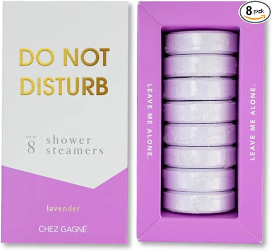 Aromatherapy Shower Steamers - Do Not Disturb - Lavender, Set of 8 - Vegan, Cruelty-Free, Made in USA - Paraben, Sulfate & Phthalate-Free - Relaxation Spa Gift