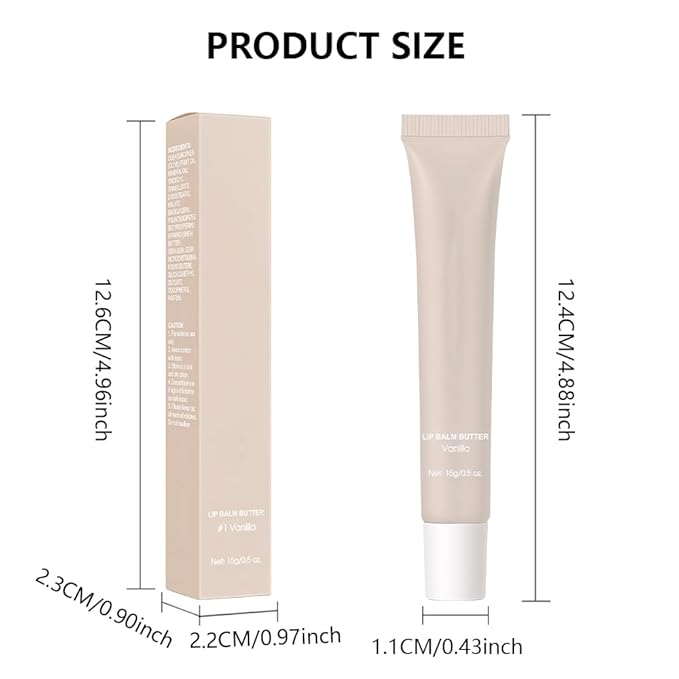 2Pcs Summer Lip Butter Lip Balm, Ultra-Hydrating Natural Vegan Lip Balm, Sheer-Tinted Shine & Hydration, Soothes & Softens Dry Lips Skincare, Bálsamo labial hidratante (#1+2#)