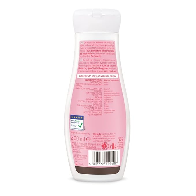 Weleda Unscented Body Lotion, Free From Parabens & Phthalates, No Animal Testing, 6.8 Fluid Ounce (Pack of 1)