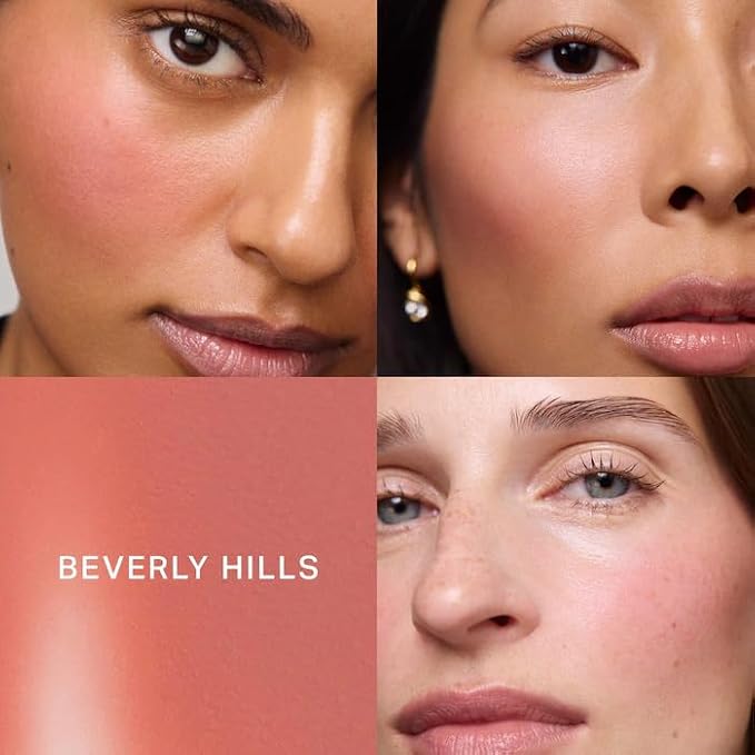 Flush Balm Cream Blush Stick - Fragrance Free, Blendable, Natural Radiant Finish, Buildable Color for Cheeks & Lips - Color: Beverly Hills - (Soft Peach)