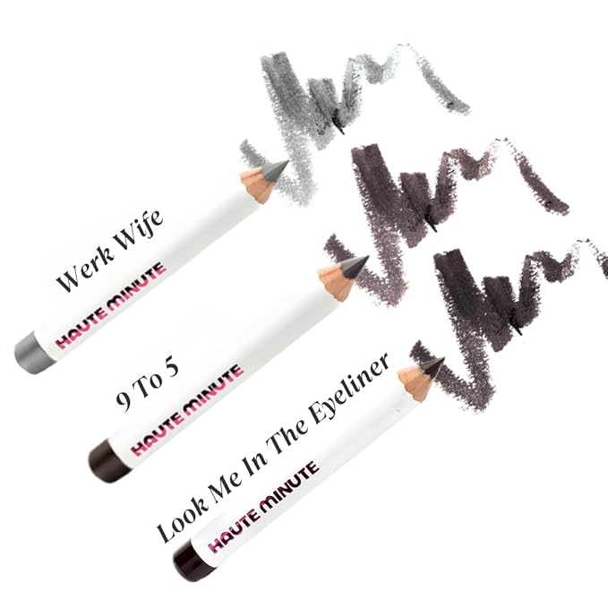 Mini Everlasting Eyeliner, Smooth Glides Eyeliner Pencil, Longwearing Eye Makeup, Vegan - Metallic Grey/Blue