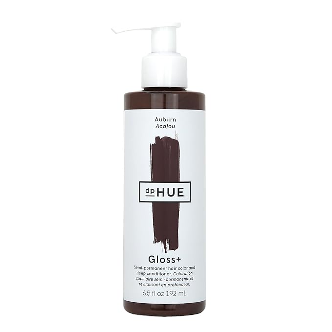 dpHUE Gloss+, Auburn - 6.5 oz (8-12 Applications) - Semi-Permanent Hair Color & Conditioner - Lasts Up to Eight Washes - Paraben, SLS & SLES Sulfate Free - Vegan, Leaping Bunny Certified