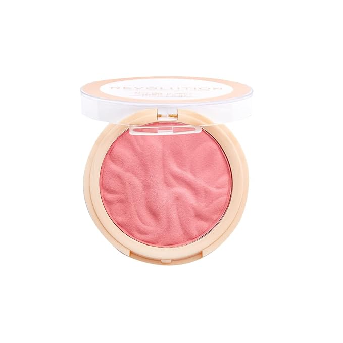 Revolution Beauty London, Blusher Reloaded, Pressed Powder Face Blusher, Highly Pigmented & Long-Lasting Formula, Ballerina, 0.26 oz