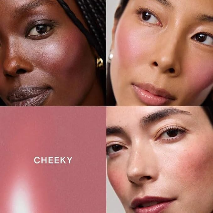 Flush Balm Cream Blush Stick - Fragrance Free, Blendable, Natural Radiant Finish, Buildable Color for Cheeks & Lips - Color: Cheeky - (Cool Pink)