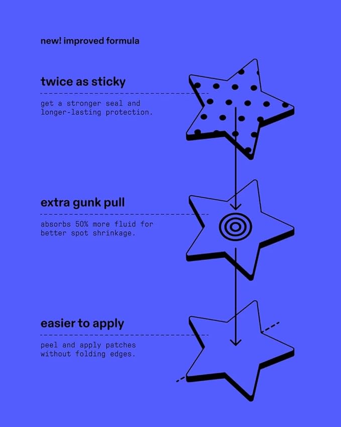 Starface Hydro-Star Yellow Pimple Patches BIG PACK, Hydrocolloid, Clinically Proven Spot Shrinking in 6 Hours, Absorb Fluid and Reduce Redness, Vegan and Cruelty-Free Skincare (96 Count)