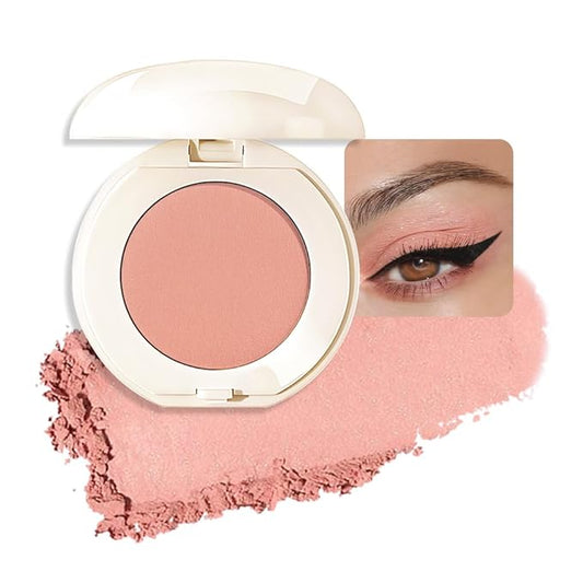 Single Cream Eyeshadow,Rose Pink Matte Eye shadow Pallette,Waterproof&Long Lasting Mini Eyeshadow,Soft Matte Eye Makeup,Vegan & Cruelty-Free Eye shadow for Brown Blue Green Eyes #09