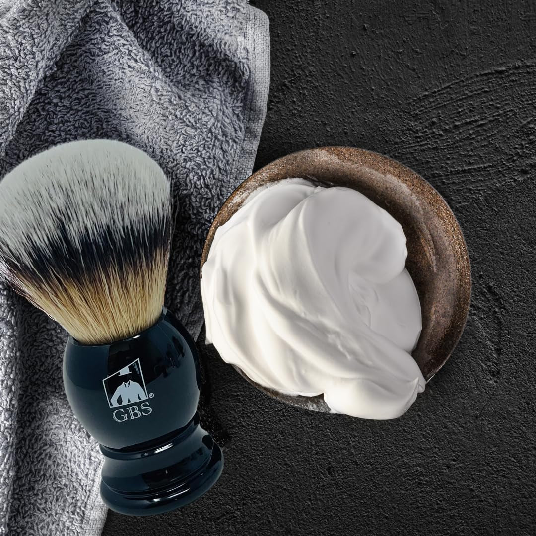 Vegan Synthetic Shaving Brush, Black