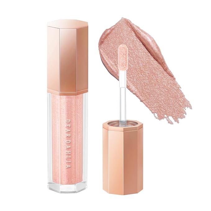 DEARDAHLIA Paradise Shine Eye Sequins (Goddess) - Lightweight Liquid Glitter Eyeshadow, Minimal Fallout, High-Shine Pearl Finish, Lightweight, Blendable, Vegan Korean Eye Makeup. 0.14 oz