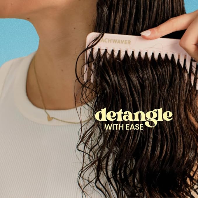 The Beachwaver Co. Luxe Leave-In Conditioning Detangler - Full Size (6 Fl Oz) | Leave-In Treatment to Hydrate,Smooth,& Strengthen w/HiX Vegan Bond Multipliers | Bali Beach Night Fragrance,(Pack of 2)