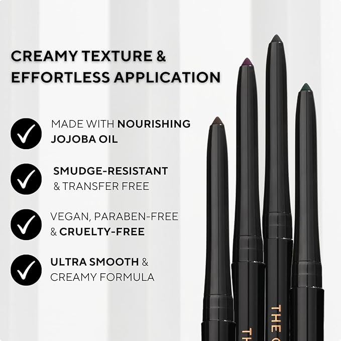 Shades By Shan The Gel Eyeliner, Long-Lasting Smudge-Proof Formula, Vegan, Black Tea