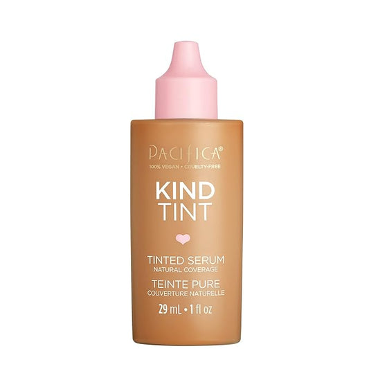 Pacifica Tinted Moisturizer – Kind Tint Serum, Lightweight Hydrating Foundation with Vegan Collagen & Hyaluronic Acid for Dewy Glow, Buildable Coverage, Vegan, 1 fl oz (Shade 09)