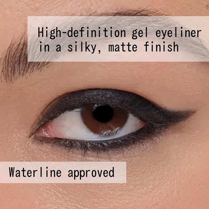 about-face Line Artist Longwear Gel Eyeliner Into The Void – High-Definition, Smudge-Proof, Waterproof, Matte Finish – Built-In Sharpener – Vegan, Cruelty-Free, Clean Beauty – 0.012 oz (Matte Black)