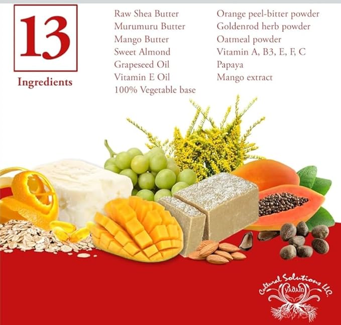 Mango Butter Extreme Body Lotion with Vitamin B3, Orange Peel, Shea Butter, Anti-Aging Formula