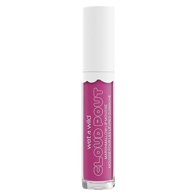 wet n wild Liquid Lipstick Cloud Pout Marshmallow, Hot Pink Candy Wasted | Matte Lip Cream Mousse | Argan Oil | Vitamin E
