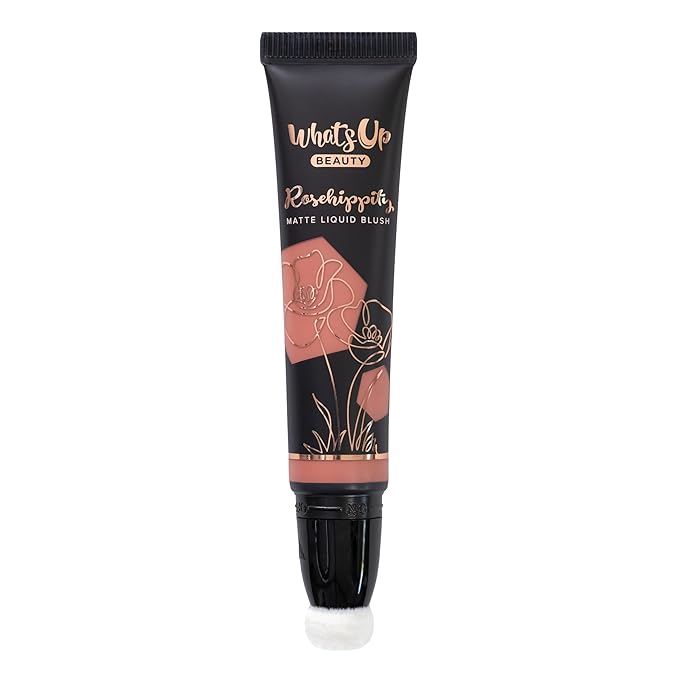 Whats Up Beauty - Rosehippity Matte Liquid Blush - Shade Heirloom Clean Cruelty Free Vegan Skin-Loving Ingredients Cheek Makeup