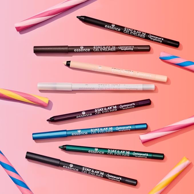 essence | Stay & Play Gel Eyeliner | Super Soft Gel-like Texture | Waterproof & Longlasting | Vegan & Cruelty Free (08 Stardust Love)