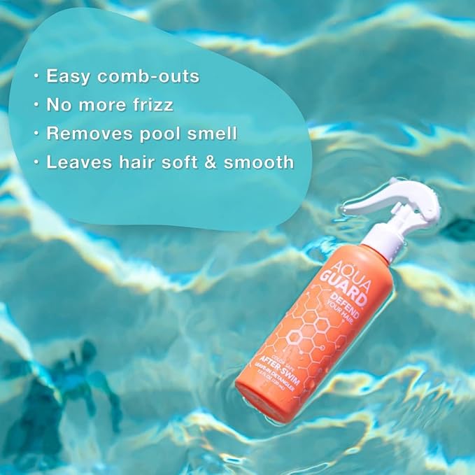 AQUA GUARD After-Swim UV Leave-In Detangler – Quick & Easy Detangling After Every Swim – Paraben & Gluten Free, Vegan, Color Safe, Leaping Bunny Certified