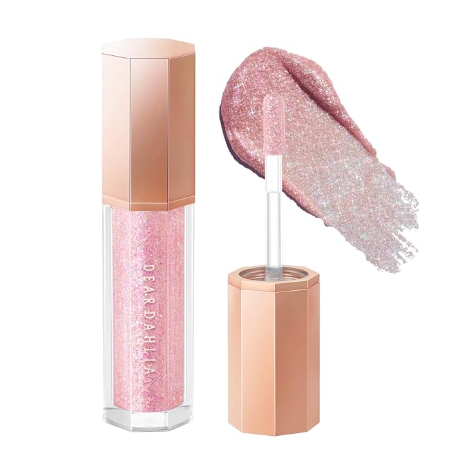 DEARDAHLIA Paradise Shine Eye Sequins (Muse) - Lightweight Liquid Glitter Eyeshadow, Minimal Fallout, High-Shine Pearl Finish, Lightweight, Blendable, Vegan Korean Eye Makeup. 0.14 oz