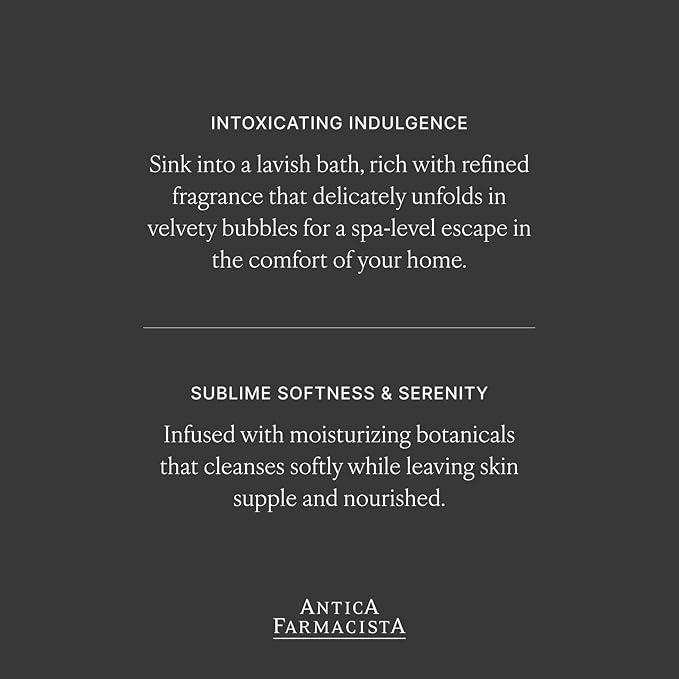 Antica Farmacista Bubble Bath - Relaxing Foam Bath with Honey, Jojoba Oil & Aloe Vera - Luxury Gift for Any Occasion - Elderflower, 16 fl oz