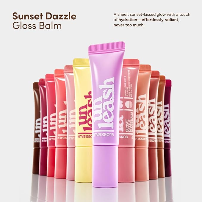 [Unleashia] Sunset Dazzle Gloss Balm #LIp Balm #Gloss Balm #Lip Care #Lip Cosmetic (No.2 Bondi)