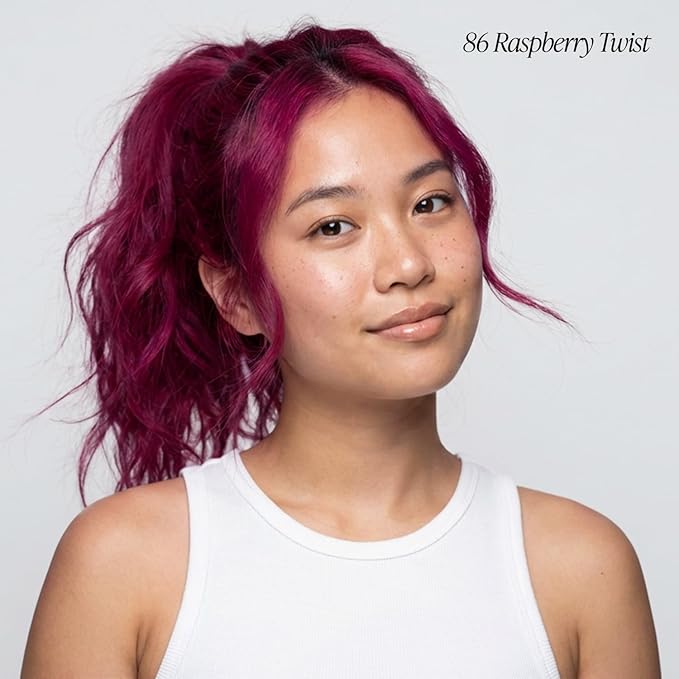 Adore Semi Permanent Hair Color (086 Raspberry Twist) (2 Pack) | Vegan & Cruelty-Free Pink Hair Dye | No Ammonia, No Peroxide, No Alcohol | 4 Fl Oz