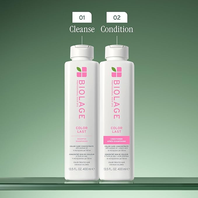Biolage Color Last Conditioner - Protects & Preserves Color Treated Hair, Hydrates & Repairs Damaged Hair, Adds Shine, Vegan, Paraben-Free, 13.5 Fl Oz