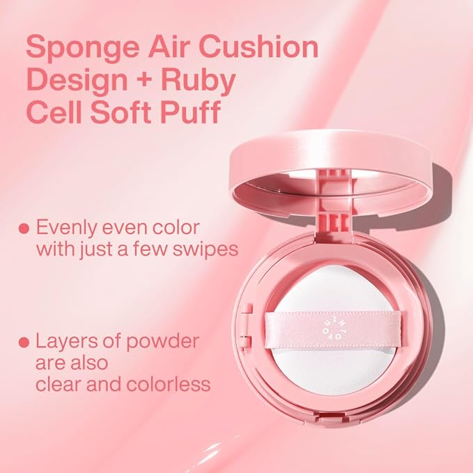 INTO YOU Cream Blush Air Cushion for Cheeks Eyes, Moisturizing, Lightweight, Dewy Finish Face Makeup, Long Wearing, Buildable, Blendable, Pigmented Liquid Blush, for All Skin Tones, CB09 Well Peach