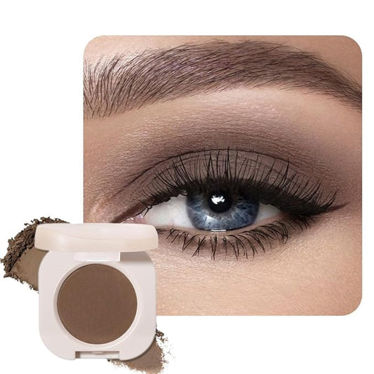 BestLand Ultra-Fine Pressed Pigment Eyeshadow – Lightweight, Highly Blendable Formula Monochrome Eye Shadow, 12 Rich Matte/Shimmer Shades for Older Women Makeup, Vegan & Cruelty-Free (#07 Mocha)
