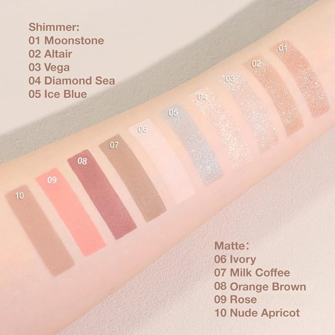 Single Cream Eyeshadow,Rose Pink Matte Eye shadow Pallette,Waterproof&Long Lasting Mini Eyeshadow,Soft Matte Eye Makeup,Vegan & Cruelty-Free Eye shadow for Brown Blue Green Eyes #09