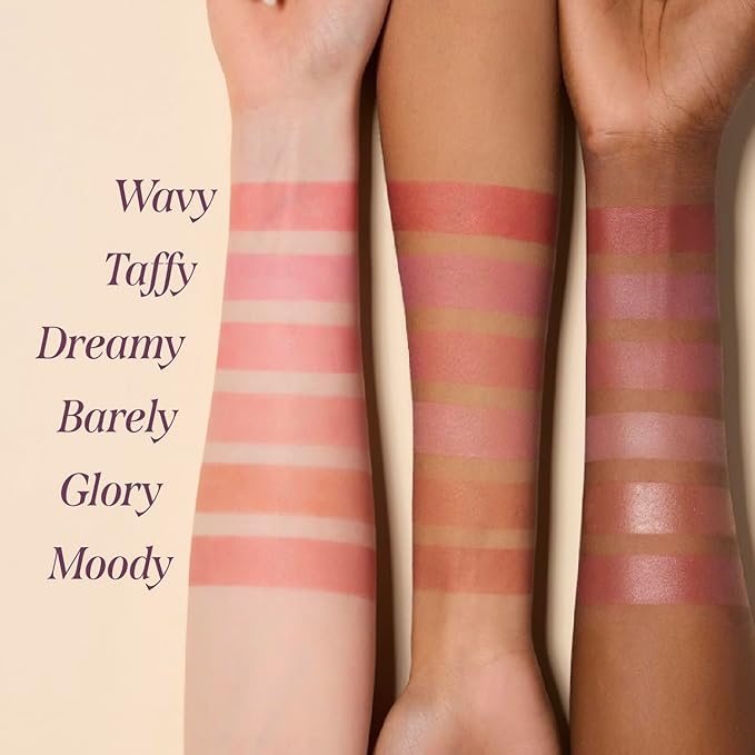 DEARDAHLIA Petal Drop Blush (Wavy) - Vegan Liquid Blush with Soft, Watercolor-like Finish. Sheer to Buildable Color for a Dewy, Natural Flush. Long-Wear Comfort. Korean Makeup for Cheeks. 0.14 oz