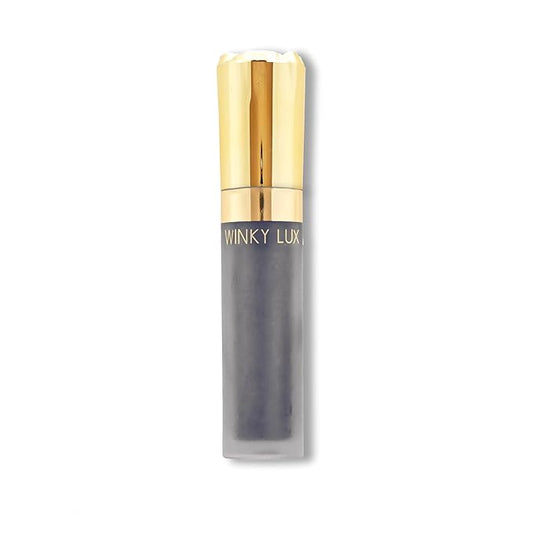 Winky Lux Rose Petal Liquid Eyeshadow, Longwear, Buildable, High-Pigment, Blendable, Crease-Proof, with Hydrating Vitamin E & Mango Seed Butter, Clean Beauty, Cruelty-Free, Vegan, Midnight Shimmer