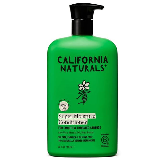 California Naturals Super Moisture Conditioner for Damaged Dry Hair, Hydrating Conditioner, Scalp & Hair Care for Women & Men, Natural, Vegan, Cruelty, Paraben & Sulfate Free, Color Safe, 20 fl oz