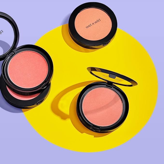 wet n wild Color Icon Blush, Effortless Matte Natural Sheer Glow & Seamless Blend, Luxuriously Infused Smooth Jojoba Oil, Cruelty-Free & Vegan - Pearlescent Pink