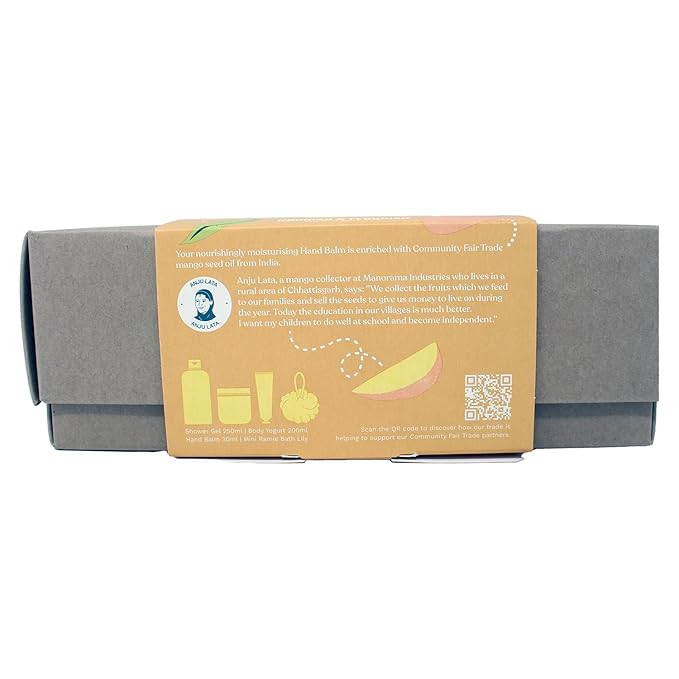 The Body Shop Nourish & Flourish Mango Body Care Gift Set, Vegan, 4-Piece Gift Set