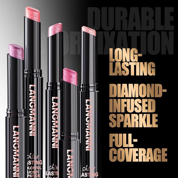 Jolilab 8Pcs Glitter Lip Kit - Velvet Matte & Nude Matte Lipstick + Glitter Lip Gloss/Glitter Lipstick High Pigmented Long-Lasting Waterproof Beauty Cosmetics Gift for Women(SET E)