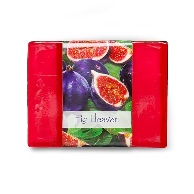 Glycerin Bar Soap Fig Heaven Scent - Natural, Vegan-Friendly, Hypoallergenic - Moisturizing and Hydrating with 100% Vegetable Glycerin - Sulfate-Free, Paraben-Free, Chemical-Free - 4.5 oz