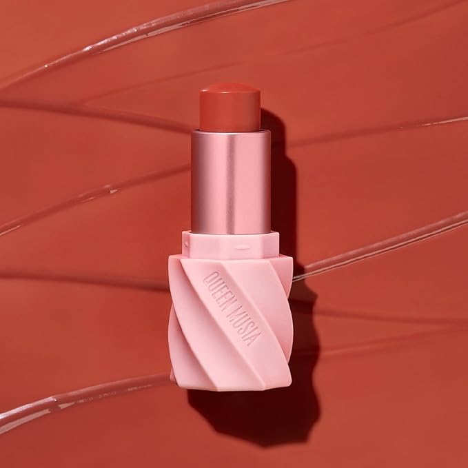 Queen Musia Skincare Supercharged Tinted Hydrabalm –– Hydrating & Nourishing, Instant Shine, Enriched with Vitamins & Hyaluronic Acid, Blurring & Soothing, Vegan & Cruelty-free (DESERT FLOWER)