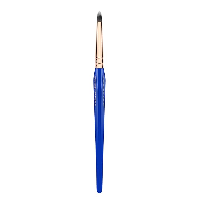 Bdellium Tools Professional Makeup Brush - Golden Triangle 716 Smoky Eyeliner - With All Vegan and Soft Synthetic Fibers, For Thick Lining (Blue, 1pc)