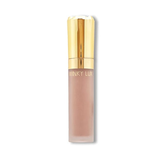 Winky Lux Rose Petal Liquid Eyeshadow, Longwear, Buildable, High-Pigment, Blendable, Crease-Proof, with Hydrating Vitamin E & Mango Seed Butter, Clean Beauty, Cruelty-Free, Vegan, Chamomile Matte
