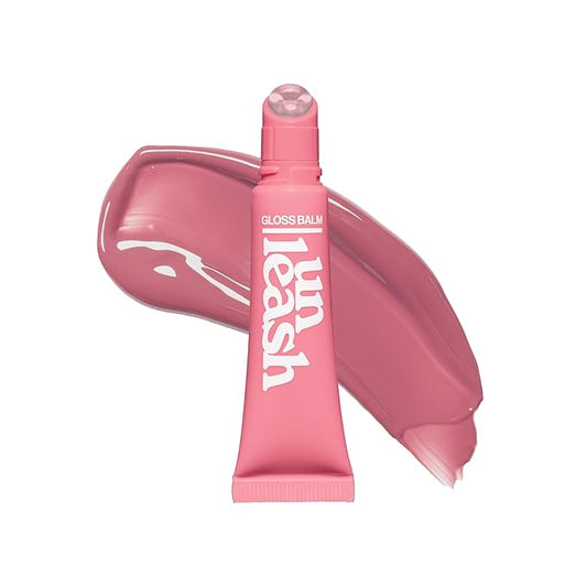 UNLEASHIA Sunset Dazzle Gloss Balm | Hydrating Tinted Gloss Balm, Lasting Relief, Vegan, Moisturizing Plumpy Formula with Peptides and Vitamins (No.6 Prague)